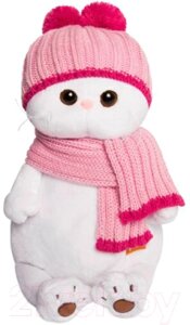Мягкая игрушка Budi Basa Ли-Ли в розовой шапке с шарфом / LK24-022