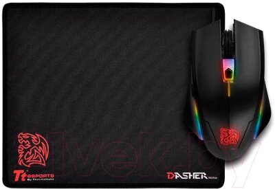 Мышь Thermaltake Talon Elite RGB с ковриком / MO-TER-WDOTBK-01 от компании Бесплатная доставка по Беларуси - фото 1