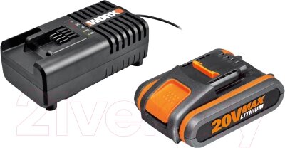 Набор аккумуляторов для электроинструмента Worx WA3551.1 + зарядное устройство WA3880 / WA3601 от компании Бесплатная доставка по Беларуси - фото 1