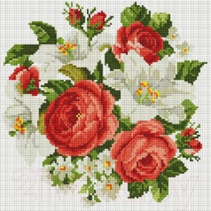 Набор алмазной вышивки БЕЛОСНЕЖКА Розы и лилии / 329-ST-S