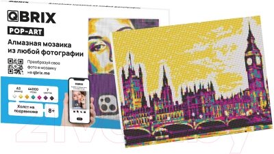 Набор алмазной вышивки QBRIX Pop-Art А3 от компании Бесплатная доставка по Беларуси - фото 1