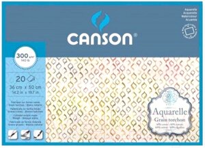 Набор бумаги для рисования Canson Aquarell Grain Torchon / 400106445