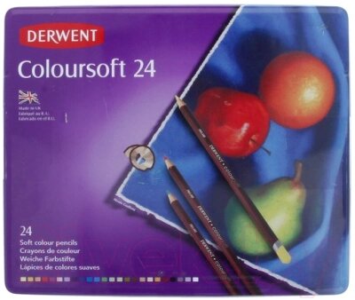 Набор цветных карандашей Derwent Coloursoft / 0701027 от компании Бесплатная доставка по Беларуси - фото 1