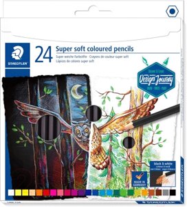 Набор цветных карандашей Staedtler Super Soft 149C C24