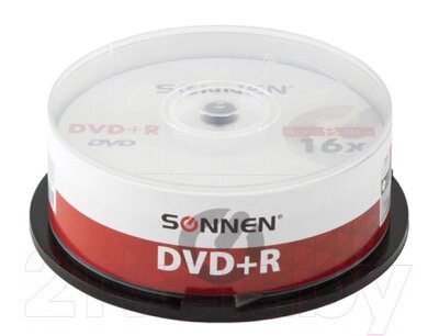 Набор дисков DVD-R Sonnen 4.7GB 16x от компании Бесплатная доставка по Беларуси - фото 1