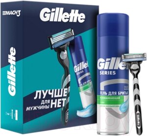 Набор для бритья Gillette Станок МЗ + Гель для бритья Алоэ