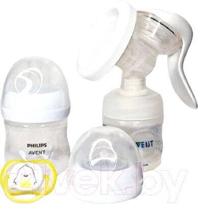 Набор для грудного вскармливания Philips AVENT Natural Motion с бутылочкой для кормления / SCD210/03 от компании Бесплатная доставка по Беларуси - фото 1