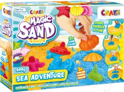 Набор для лепки Craze Magic Sand Морские приключения / 28605 от компании Бесплатная доставка по Беларуси - фото 1