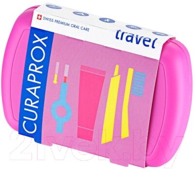 Набор для ухода за полостью рта Curaprox Be You Travel Set Pink от компании Бесплатная доставка по Беларуси - фото 1