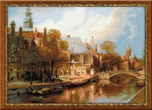 Набор для вышивания Риолис Амстердам, Старая церковь и Церковь св. Николая Чудотворца / 1189