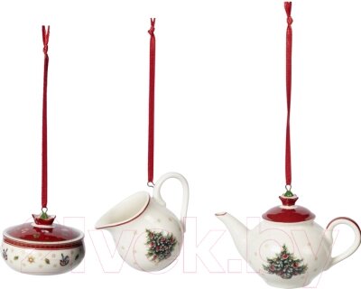 Набор елочных игрушек Villeroy & Boch Toys Delight Decoration. Чайный сервиз / 14-8659-6668 от компании Бесплатная доставка по Беларуси - фото 1