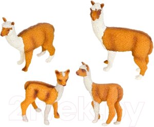 Набор фигурок коллекционных Masai Mara Мир диких животных. Семья лам / MM211-213