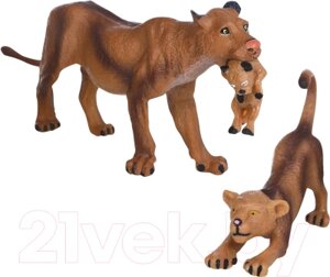 Набор фигурок коллекционных Masai Mara Мир диких животных. Семья львов / MM211-108
