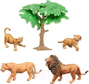 Набор фигурок коллекционных Masai Mara Мир диких животных. Семья львов / MM211-234