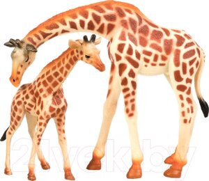 Набор фигурок коллекционных Masai Mara Мир диких животных. Семья жирафов / MM211-292