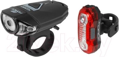 Набор фонарей для велосипеда FORCE Express USB / 45408-F от компании Бесплатная доставка по Беларуси - фото 1