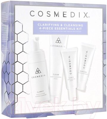 Набор косметики для лица Cosmedix Cleansing Clarifying EU KIT для жирной кожи склонной к акне от компании Бесплатная доставка по Беларуси - фото 1