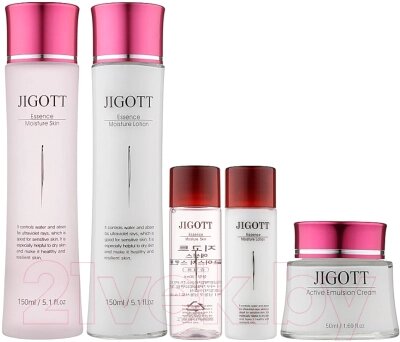 Набор косметики для лица Jigott Essence Moisture Skin Care 3set от компании Бесплатная доставка по Беларуси - фото 1