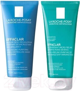 Набор косметики для лица La Roche-Posay Effaclar Гель для умывания 200мл+Маска для лица кремовая 100мл