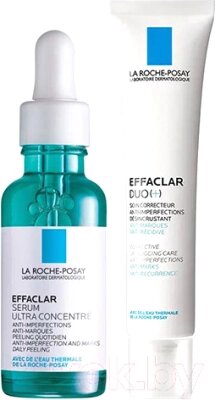 Набор косметики для лица La Roche-Posay Effaclar Крем Duo+ корректирующий 40мл+Сыворотка Ultra 30мл от компании Бесплатная доставка по Беларуси - фото 1