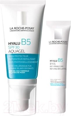 Набор косметики для лица La Roche-Posay Hyalu B5 Гель для лица SPF30 50мл+Крем для век 15мл от компании Бесплатная доставка по Беларуси - фото 1