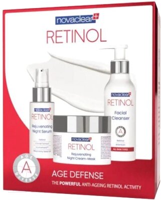 Набор косметики для лица Novaclear Retinol Средство для умывания 150мл+Сыворотка 30мл+Маска 50мл от компании Бесплатная доставка по Беларуси - фото 1