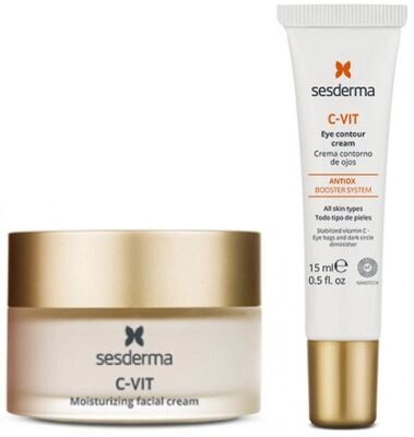 Набор косметики для лица Sesderma C-Vit Крем для лица 50мл + Крем для век 15мл от компании Бесплатная доставка по Беларуси - фото 1