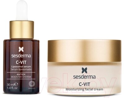 Набор косметики для лица Sesderma C-Vit Крем для лица 50мл + Сыворотка для лица 30мл от компании Бесплатная доставка по Беларуси - фото 1