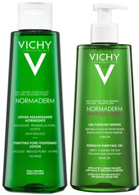 Набор косметики для лица Vichy Normaderm Гель д/умывания 400мл+Лосьон 200мл от компании Бесплатная доставка по Беларуси - фото 1