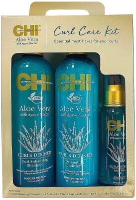 Набор косметики для волос CHI Aloe Vera Curl Care Kit PM8497 от компании Бесплатная доставка по Беларуси - фото 1