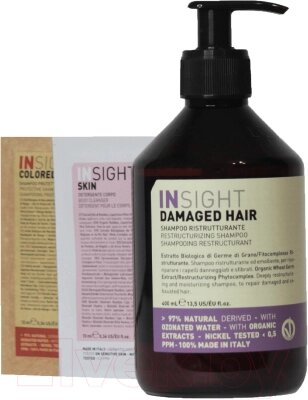 Набор косметики для волос Insight Damaged Hair Шампунь Restructurizing+Шамп PMIN008+Гель PMIN020 от компании Бесплатная доставка по Беларуси - фото 1