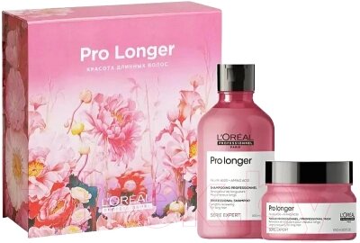 Набор косметики для волос L'Oreal Professionnel Pro Longer Шампунь 300мл+Маска 250мл от компании Бесплатная доставка по Беларуси - фото 1