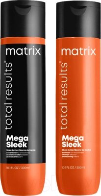 Набор косметики для волос MATRIX Total Results Mega Sleek Шампунь 300мл+Кондиционер 300мл