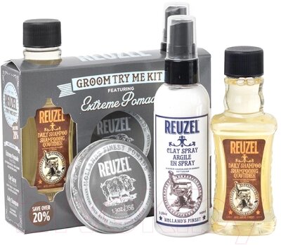 Набор косметики для волос Reuzel Extreme Hold Try Me Kit от компании Бесплатная доставка по Беларуси - фото 1