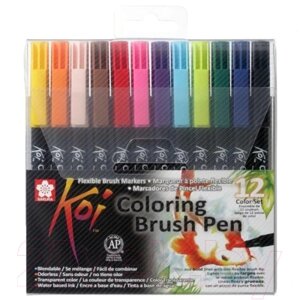 Набор маркеров Sakura Pen Koi Color Brush / XBR12A