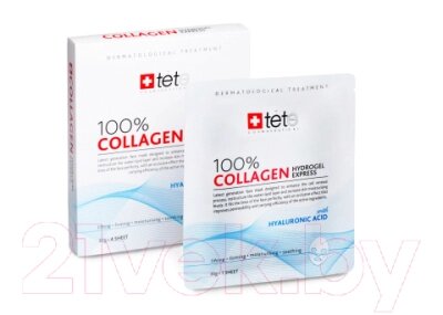 Набор масок для лица TETe Cosmeceutical Экспресс-уход Box 100% Collagen Hydrogel Mask от компании Бесплатная доставка по Беларуси - фото 1