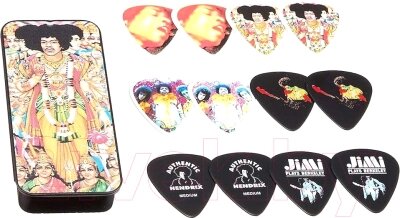 Набор медиаторов Dunlop Manufacturing Jimi Hendrix Bold As Love JHPT02M от компании Бесплатная доставка по Беларуси - фото 1