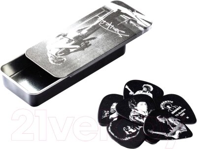 Набор медиаторов Dunlop Manufacturing Jimi Hendrix Silver Portrait JHPT06M от компании Бесплатная доставка по Беларуси - фото 1