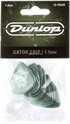 Набор медиаторов Dunlop Manufacturing Manufacturing 417P1.50 Gator Grip от компании Бесплатная доставка по Беларуси - фото 1