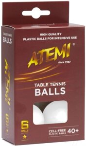 Набор мячей для настольного тенниса Atemi 1*