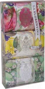 Набор мыла La Florentina Wild Rose, Lemon & Lavender, Lily of the Valley