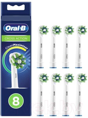 Набор насадок для зубной щетки Oral-B CrossAction EB50_8 от компании Бесплатная доставка по Беларуси - фото 1