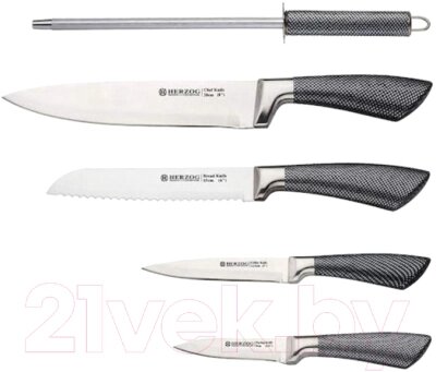 Набор ножей Mercury Haus Herzog HR-SND5-CRB от компании Бесплатная доставка по Беларуси - фото 1