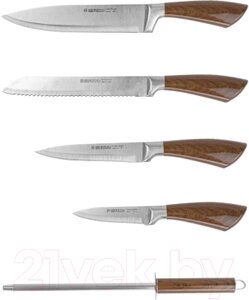 Набор ножей Mercury Haus Herzog HR-SND5W-BRN