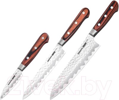 Набор ножей Samura Kaiju SKJ-0220B от компании Бесплатная доставка по Беларуси - фото 1