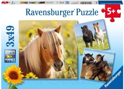 Набор пазлов Ravensburger Пони / R08011 от компании Бесплатная доставка по Беларуси - фото 1