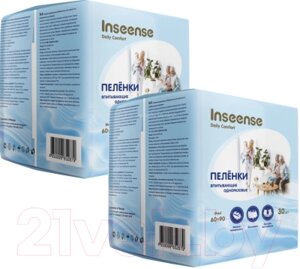 Набор пеленок одноразовых впитывающих Inseense Daily Comfort 60x90 / Ins69302DC