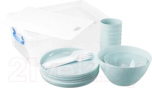 Набор пластиковой посуды Optimplast Люкс Т32700