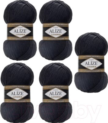 Набор пряжи для вязания Alize Lanagold 49% шерсть, 51% акрил / 60 от компании Бесплатная доставка по Беларуси - фото 1