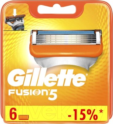 Набор сменных кассет Gillette Fusion от компании Бесплатная доставка по Беларуси - фото 1